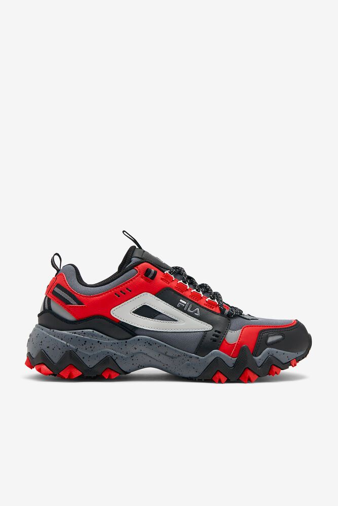 Fila Oakmont Tr Black/Red Sneakers Mens - NZ 40562-IYXZ